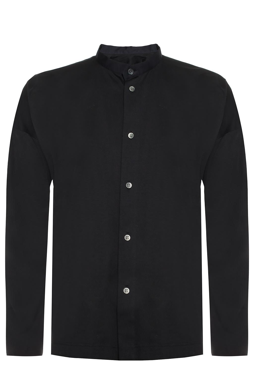 Black Band collar shirt Issey Miyake Homme Plisse - Vitkac Canada